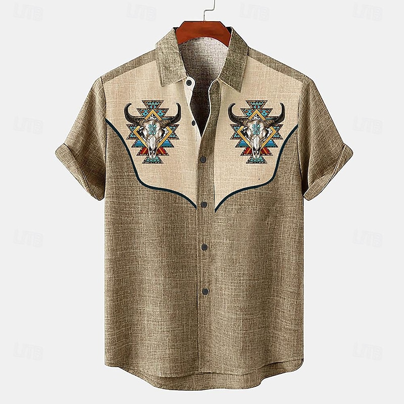 Parade Fashion Street - Linen Men's Shirt Short Sleeve New
