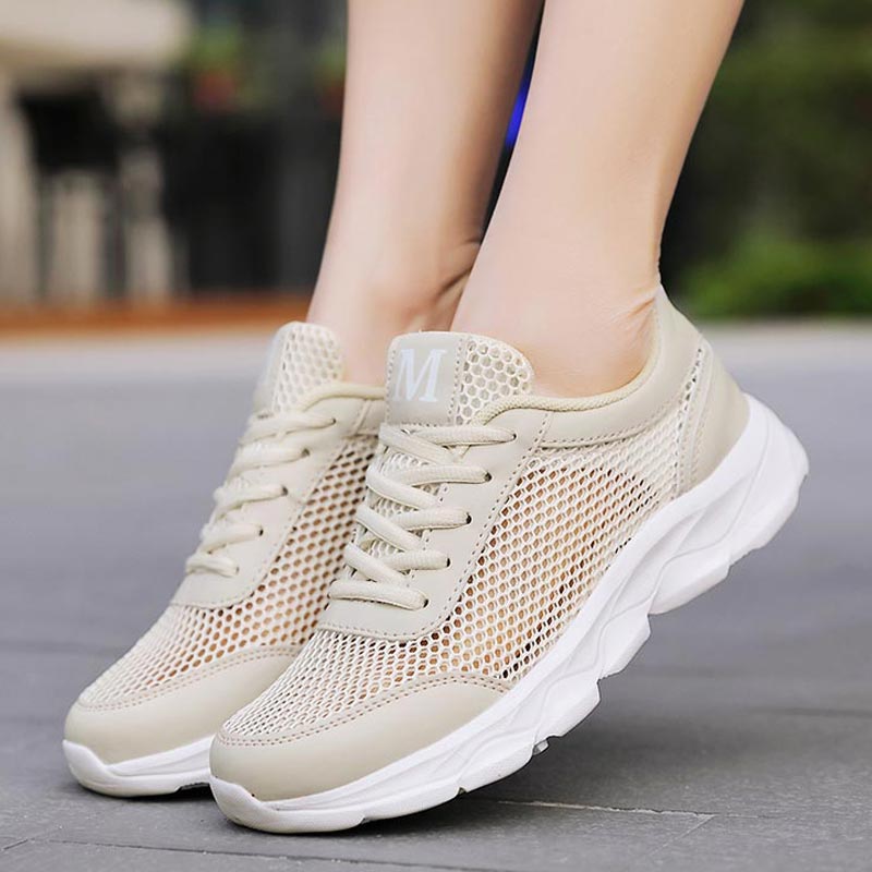 Street Fashion Online Shopping - Summer Breathable Sneakers Women Mesh Women's
