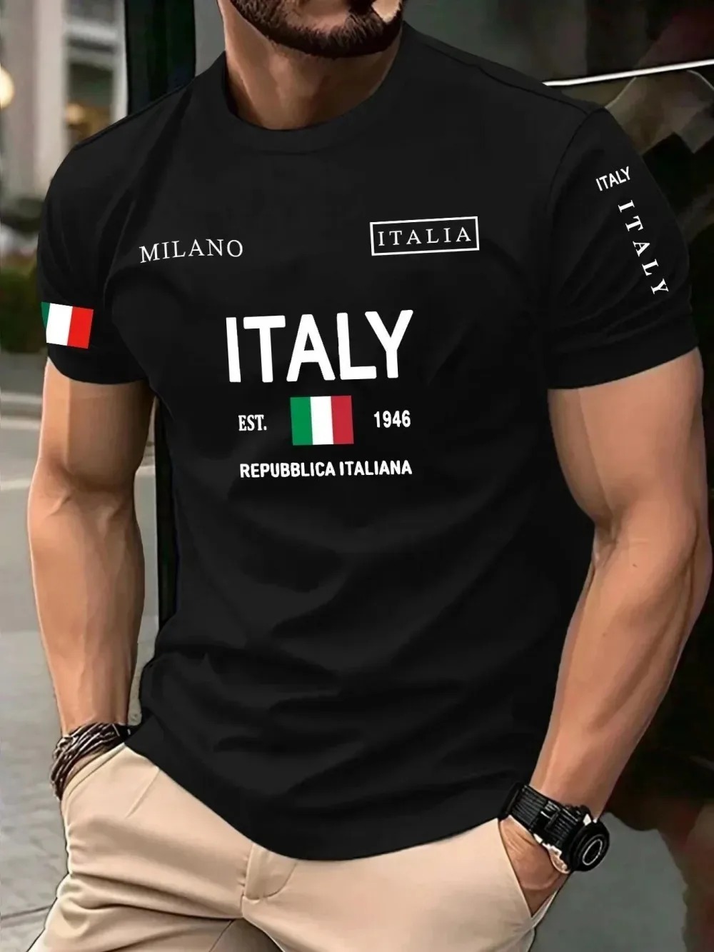 Street Fashion Of Milan - 3D Print European American Fashion Trend