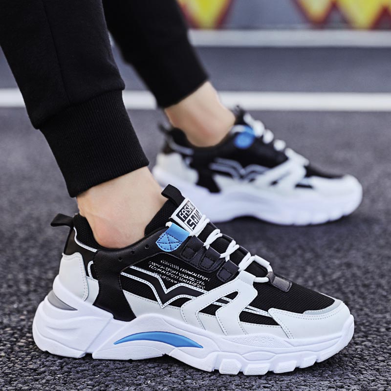 Street Fashion Online Shopping - Big Size Chunky Height Man Sneakers