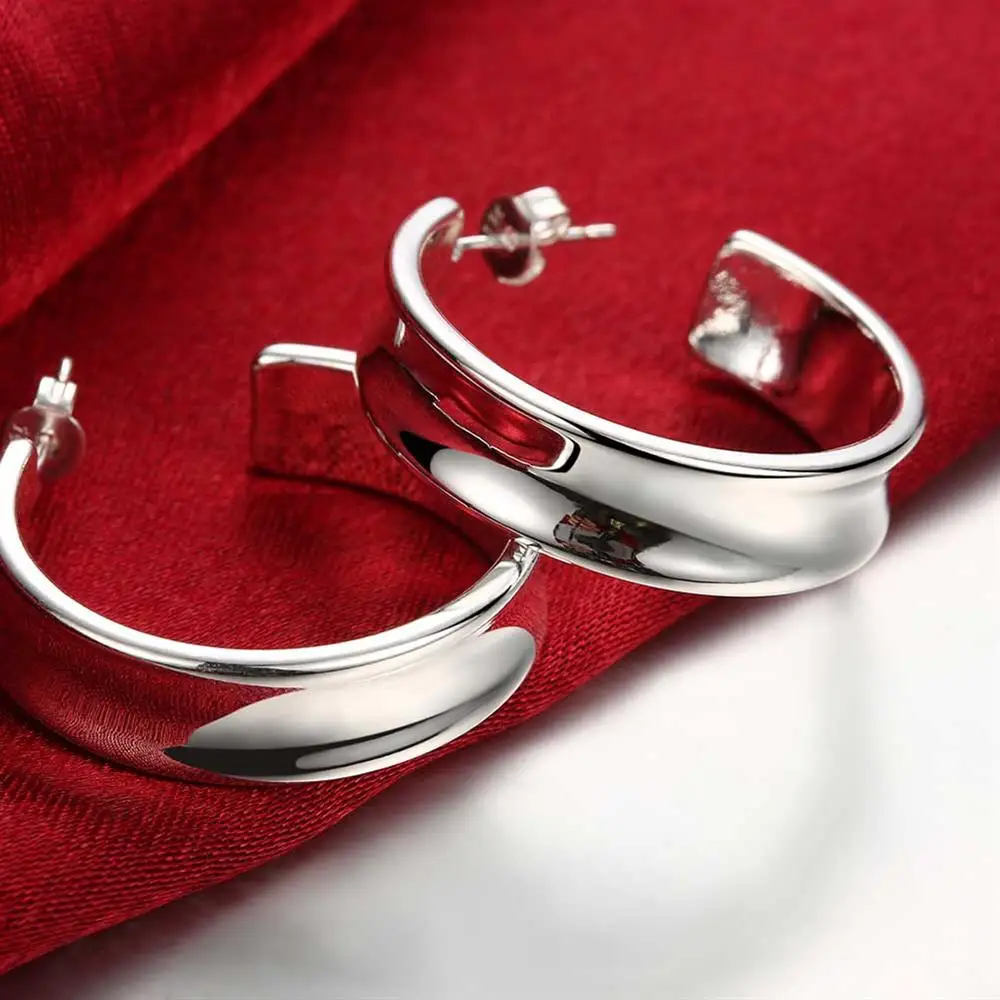 Street Fashion Earrings - 925 Sterling Silver Beautiful Street all-match