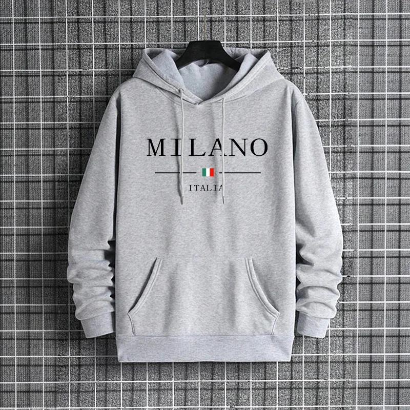Street Fashion Of Milan - Italy Milan Fashion Men's Hoodies 2025