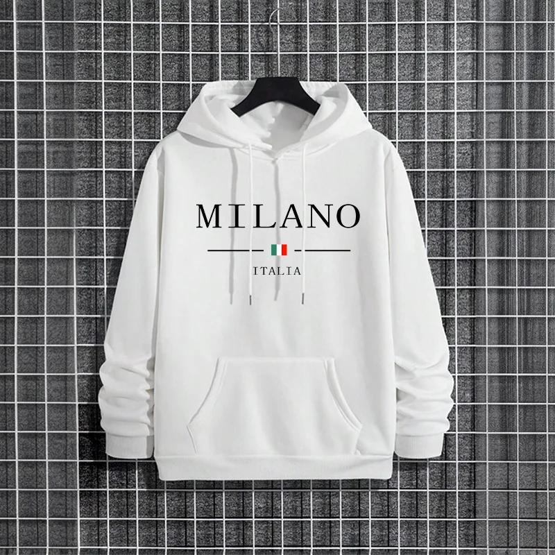 Street Fashion Of Milan - Italy Milan Fashion Men's Hoodies 2025