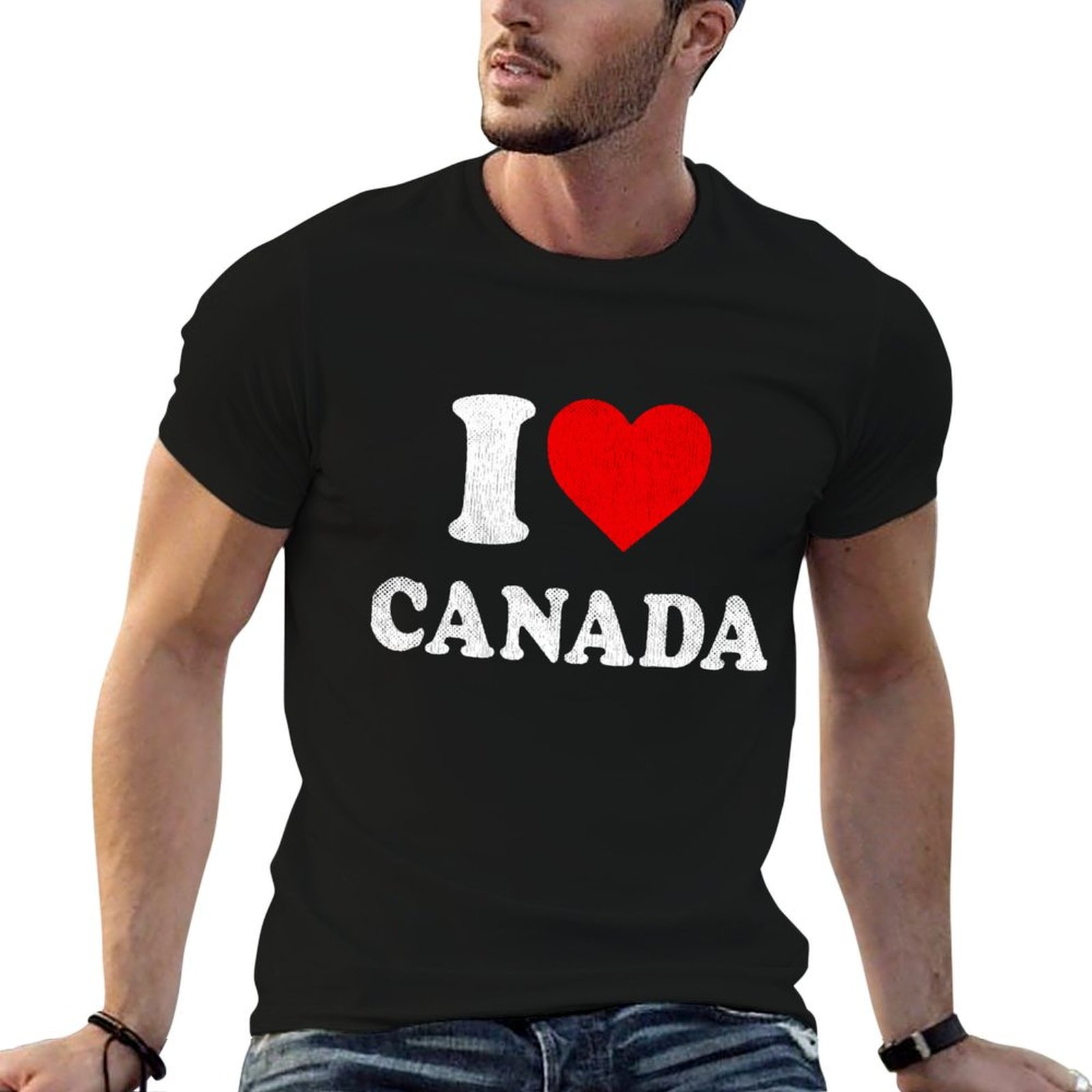 Street Fashion Canada - I Love Canada Tshirt Souvenir I