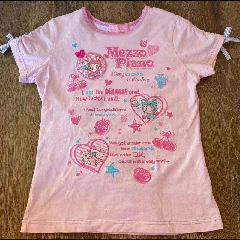 Vintage Kawaii Cute Short Slee - Street Fashion China ulasan dan harga