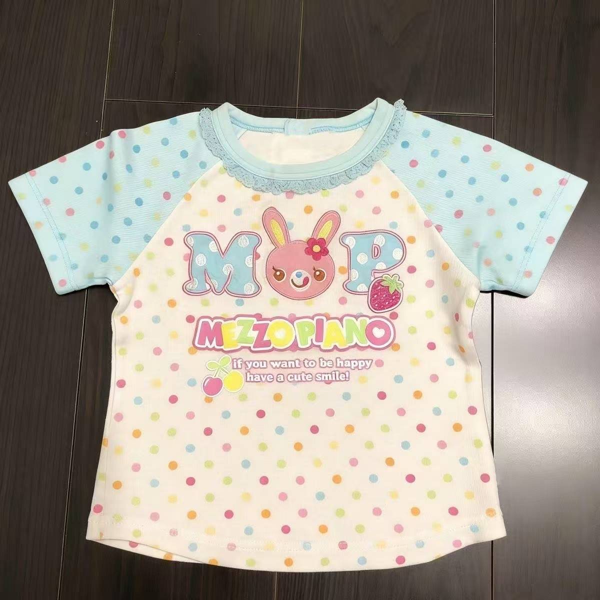 Vintage Kawaii Cute Short Slee - Street Fashion China ulasan dan harga