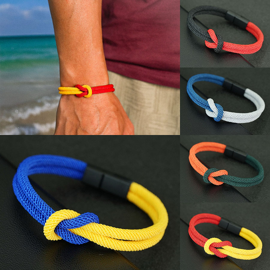 5 Styles Men Rope Bracelet Tru - Street Fashion Of Milan ulasan dan harga