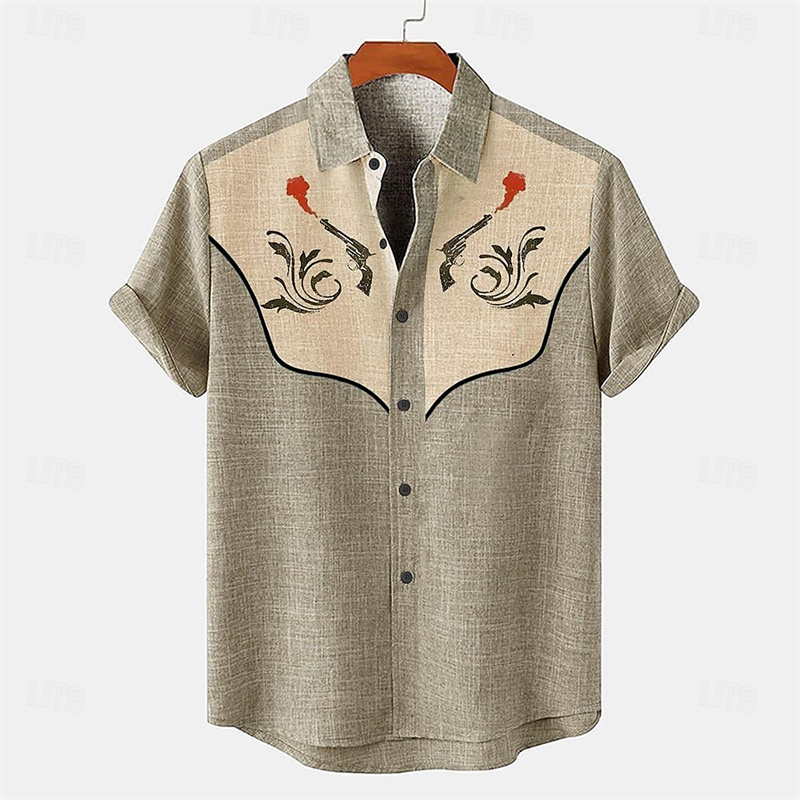 Linen Men's Shirt Short Sleeve - Parade Fashion Street ulasan dan harga