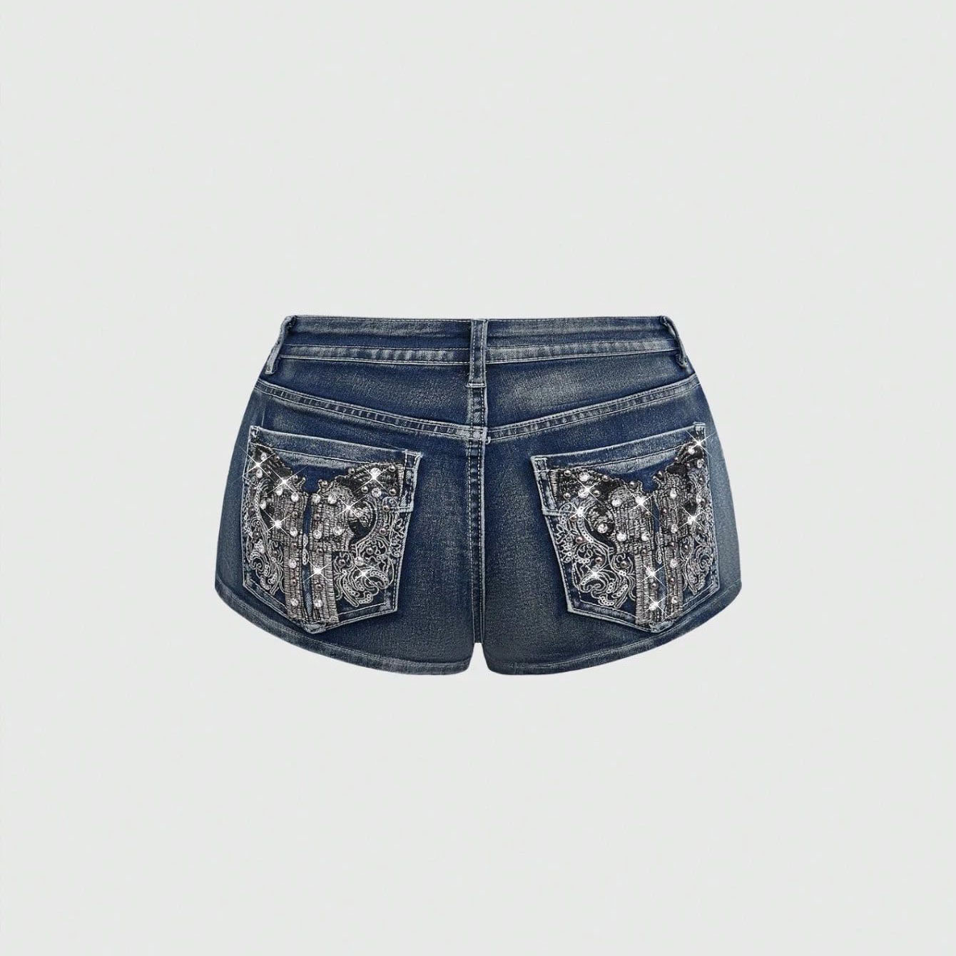 Summer Rhinestone Embroidered  - Street Fashion Hot ulasan dan harga