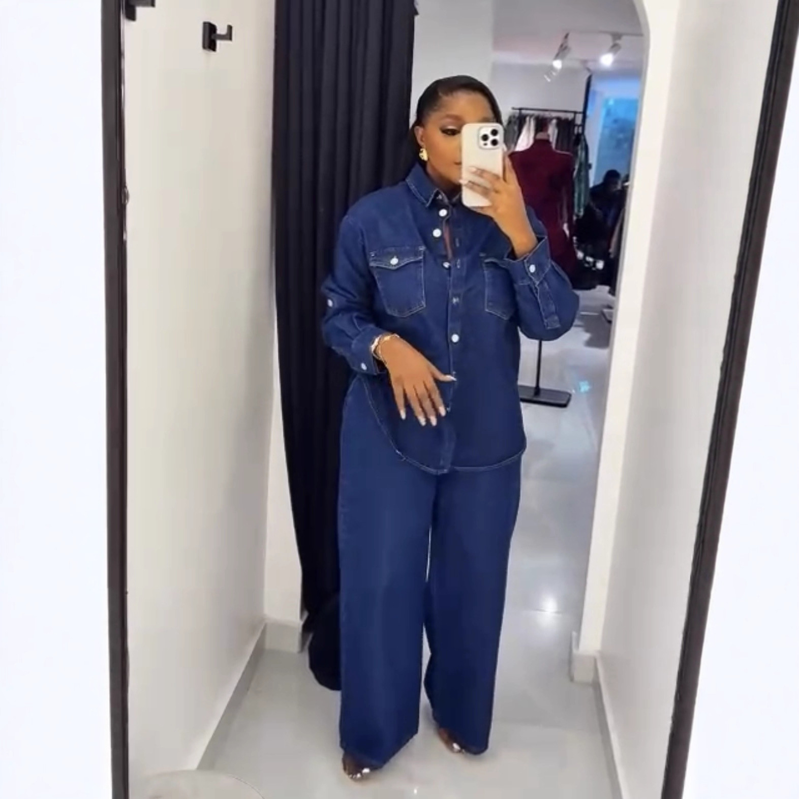Jeans 2 Piece Sets Women Denim - Street Fashion Jeans Women ulasan dan harga