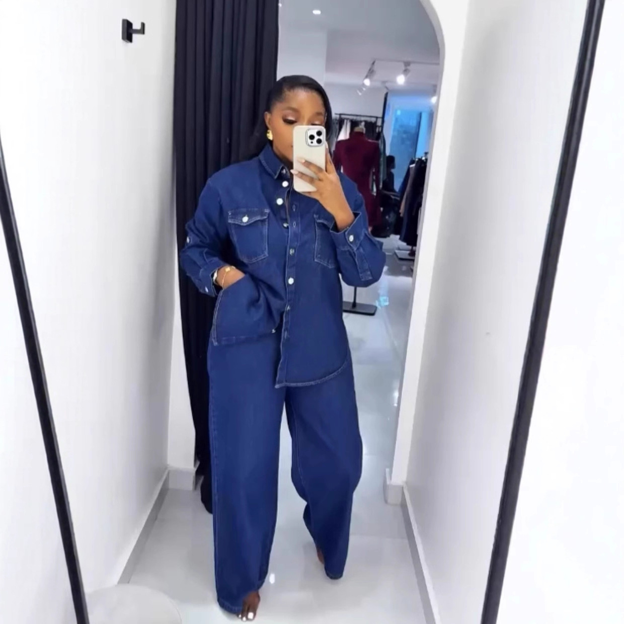 Jeans 2 Piece Sets Women Denim - Street Fashion Jeans Women ulasan dan harga
