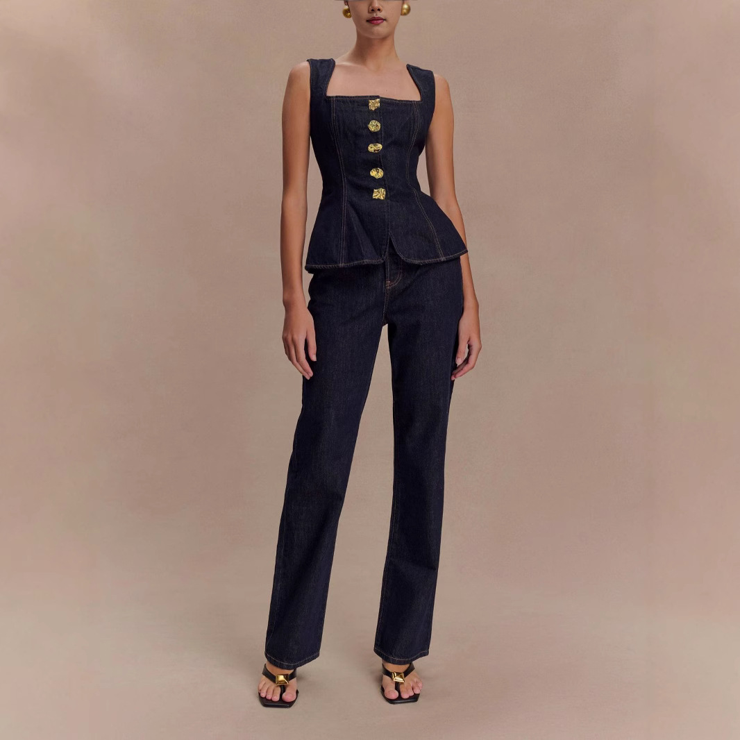 Summer Denim Pant Sets Women 2 - Street Fashion Jeans Women ulasan dan harga