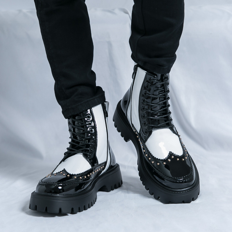 Fashion Rivet Men Ankle Boots  - Parade Fashion Street ulasan dan harga
