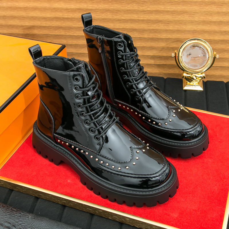 Fashion Rivet Men Ankle Boots  - Parade Fashion Street ulasan dan harga