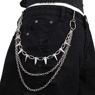 Unisex Hip Hop Punk Rock Metal - Street Fashion Jeans Women ulasan dan harga
