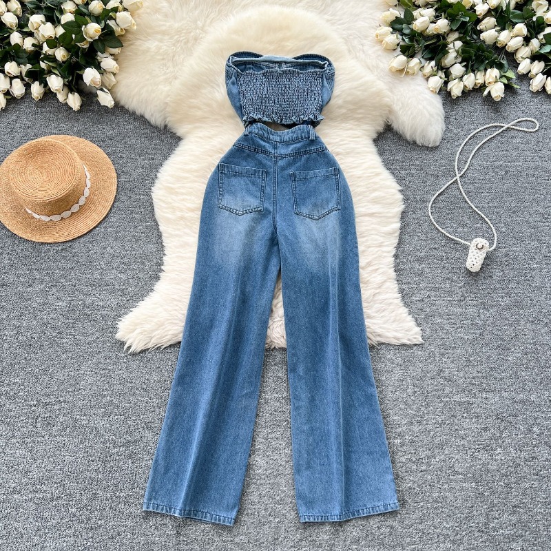 Denim Jumpsuits Women One Piec - Street Fashion Jeans Women ulasan dan harga