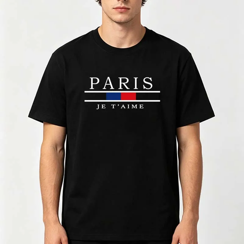 Paris Graphic Print T-shirts M - Street Fashion Paris ulasan dan harga