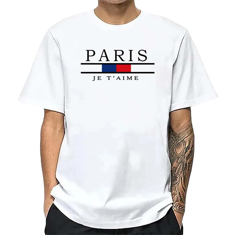 Paris Graphic Print T-shirts M - Street Fashion Paris ulasan dan harga