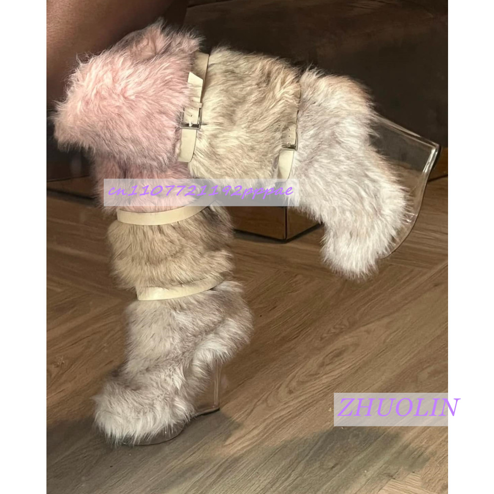 Winter Gradient Furry Transpar - Street Fashion Trends ulasan dan harga