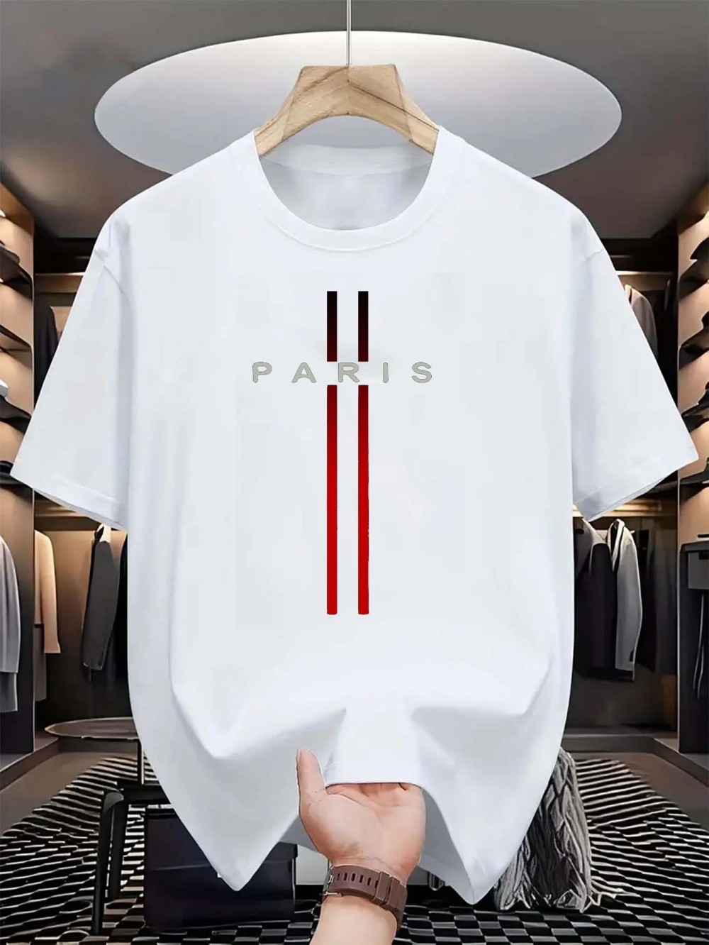 Paris Letter 3D print sport Qu - Street Fashion Paris ulasan dan harga