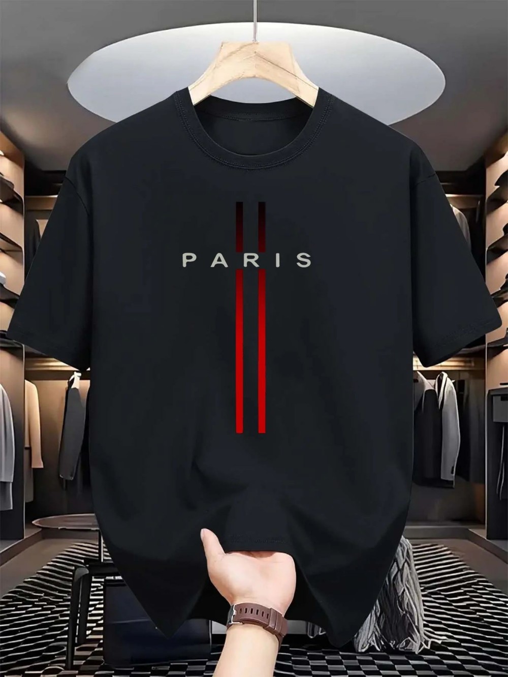 Paris Letter 3D print sport Qu - Street Fashion Paris ulasan dan harga