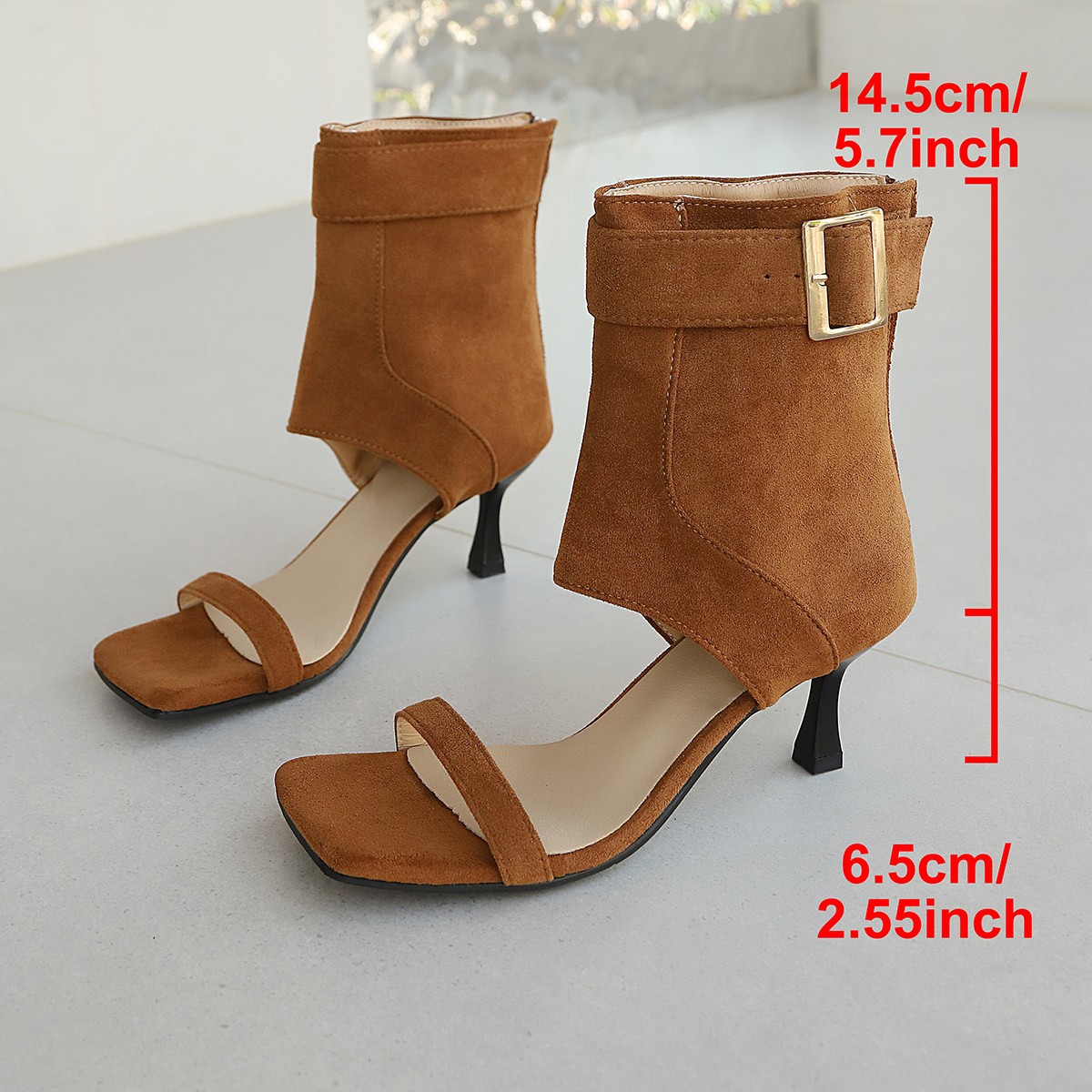Open-toe High-heeled Sandals 2 - Street Fashion Hot ulasan dan harga