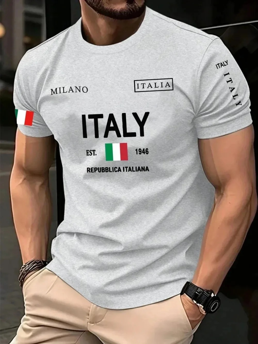 3D Print European  American Fa - Street Fashion Of Milan ulasan dan harga
