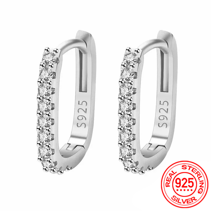 High-quality 925 Sterling Silv - Street Fashion Earrings ulasan dan harga