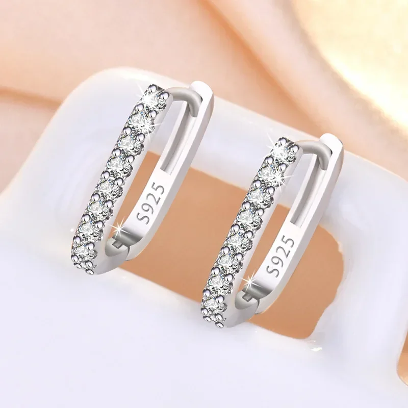 High-quality 925 Sterling Silv - Street Fashion Earrings ulasan dan harga