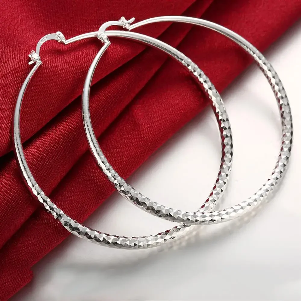 Hot 925 Sterling Silver 7CM  E - Street Fashion Earrings ulasan dan harga