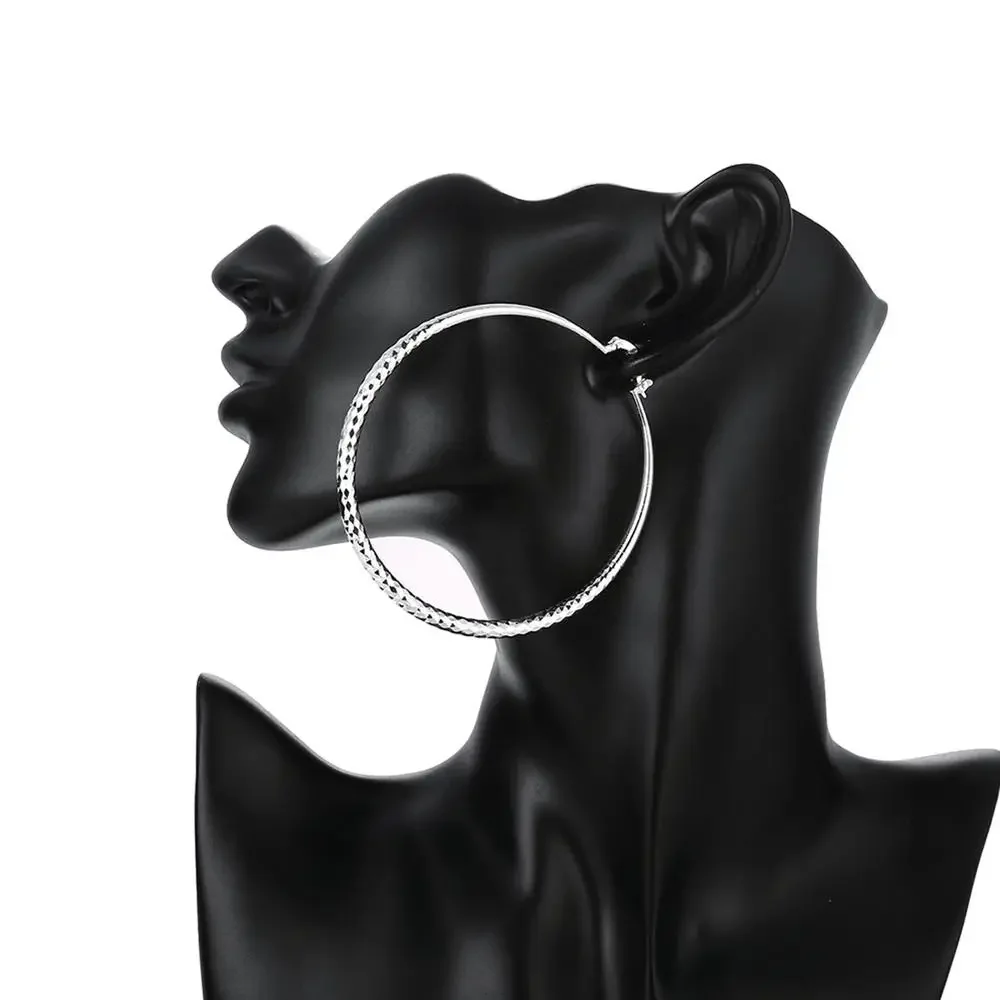Hot 925 Sterling Silver 7CM  E - Street Fashion Earrings ulasan dan harga