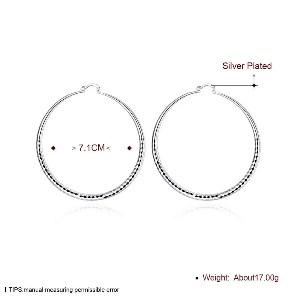 Hot 925 Sterling Silver 7CM  E - Street Fashion Earrings ulasan dan harga
