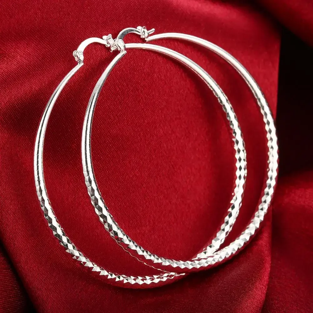 Hot 925 Sterling Silver 7CM  E - Street Fashion Earrings ulasan dan harga