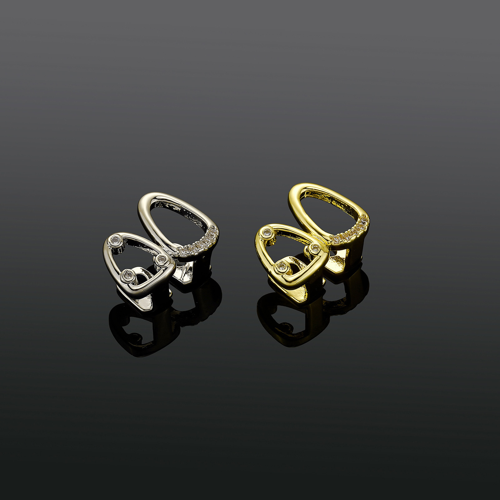 1Pc Fashion Copper Inlaid Zirc - Street Fashion Essentials ulasan dan harga
