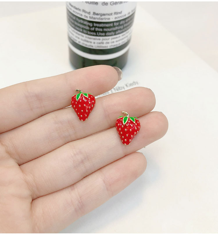 Acrylic Strawberry Earrings Fa - Street Fashion Earrings ulasan dan harga