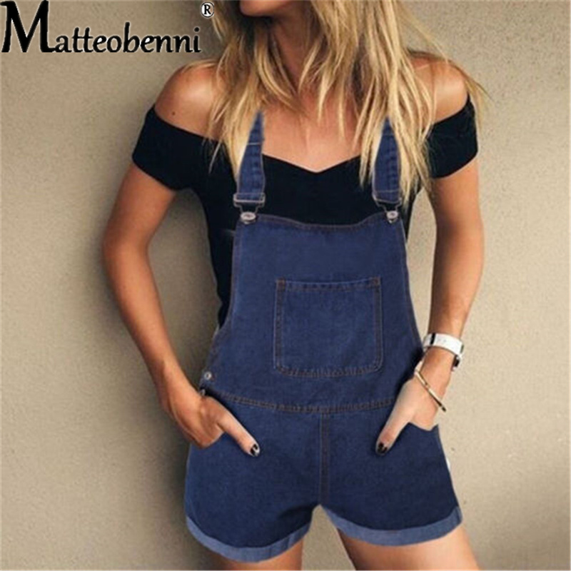 Short Denim Overalls Women Poc - Street Fashion Jeans Women ulasan dan harga