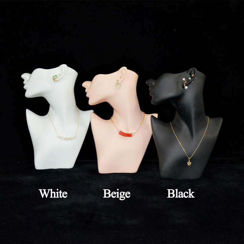 White Half Face Mannequin Head - Street Fashion Earrings ulasan dan harga