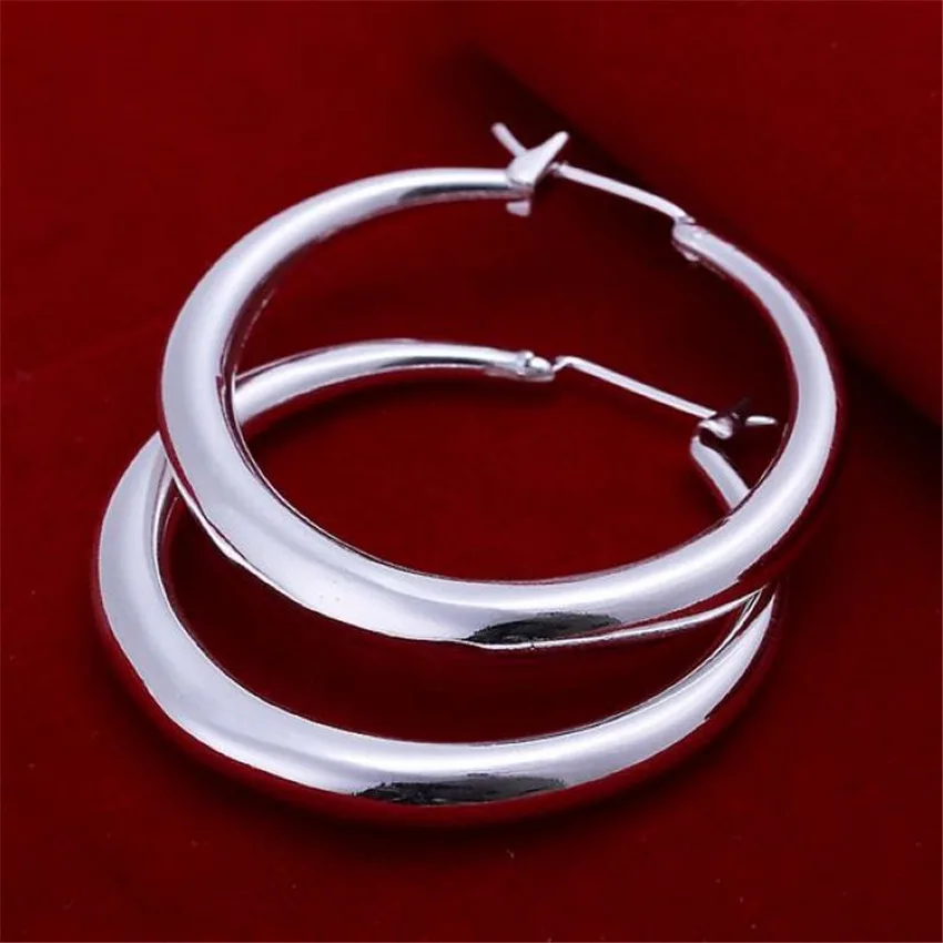 Hot Luxury 925 Sterling Silver - Street Fashion Earrings ulasan dan harga