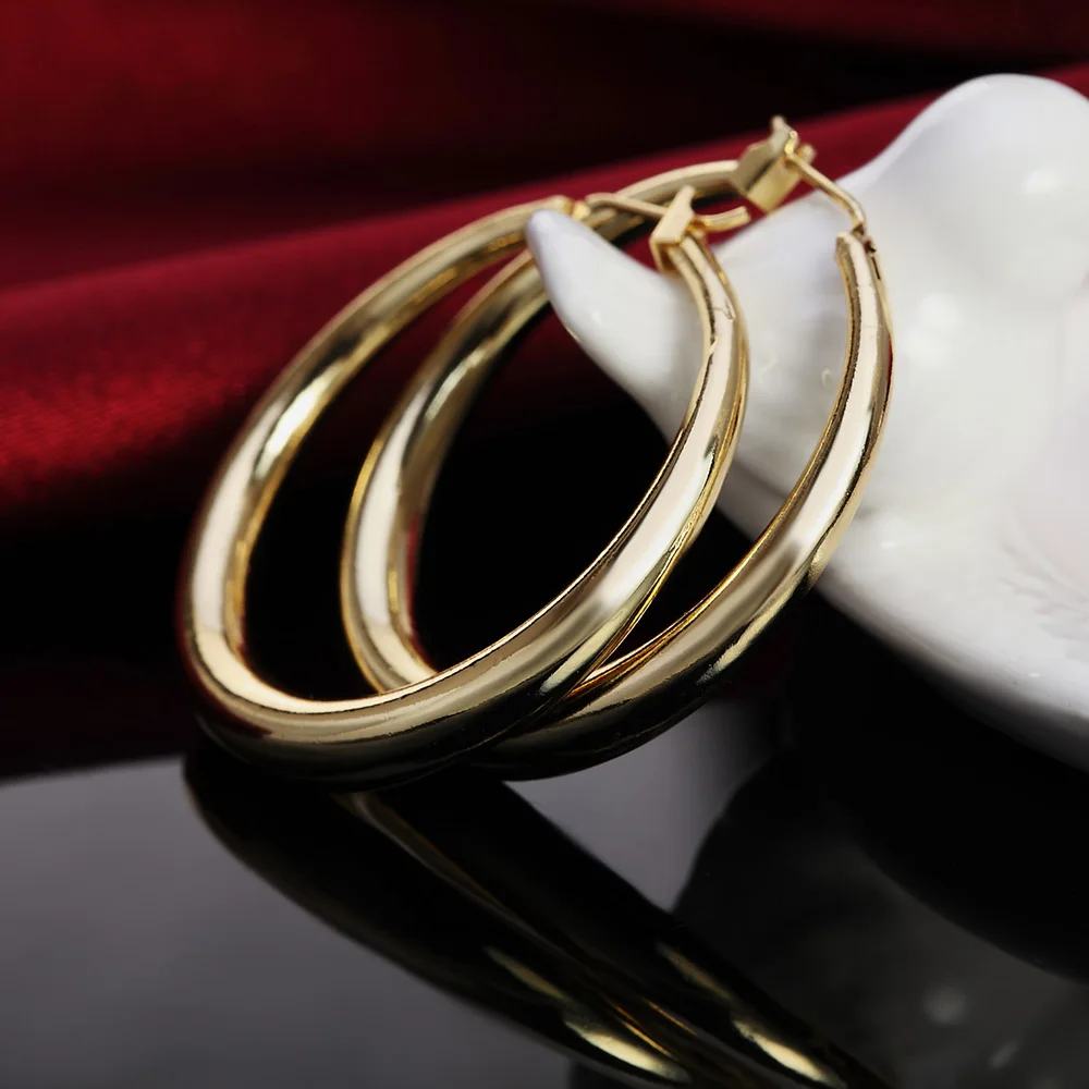 Hot Luxury 925 Sterling Silver - Street Fashion Earrings ulasan dan harga