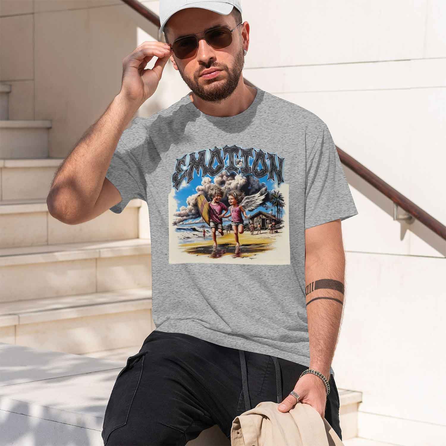 Summer New Men's T-shirt with  - Street Fashion China Models ulasan dan harga