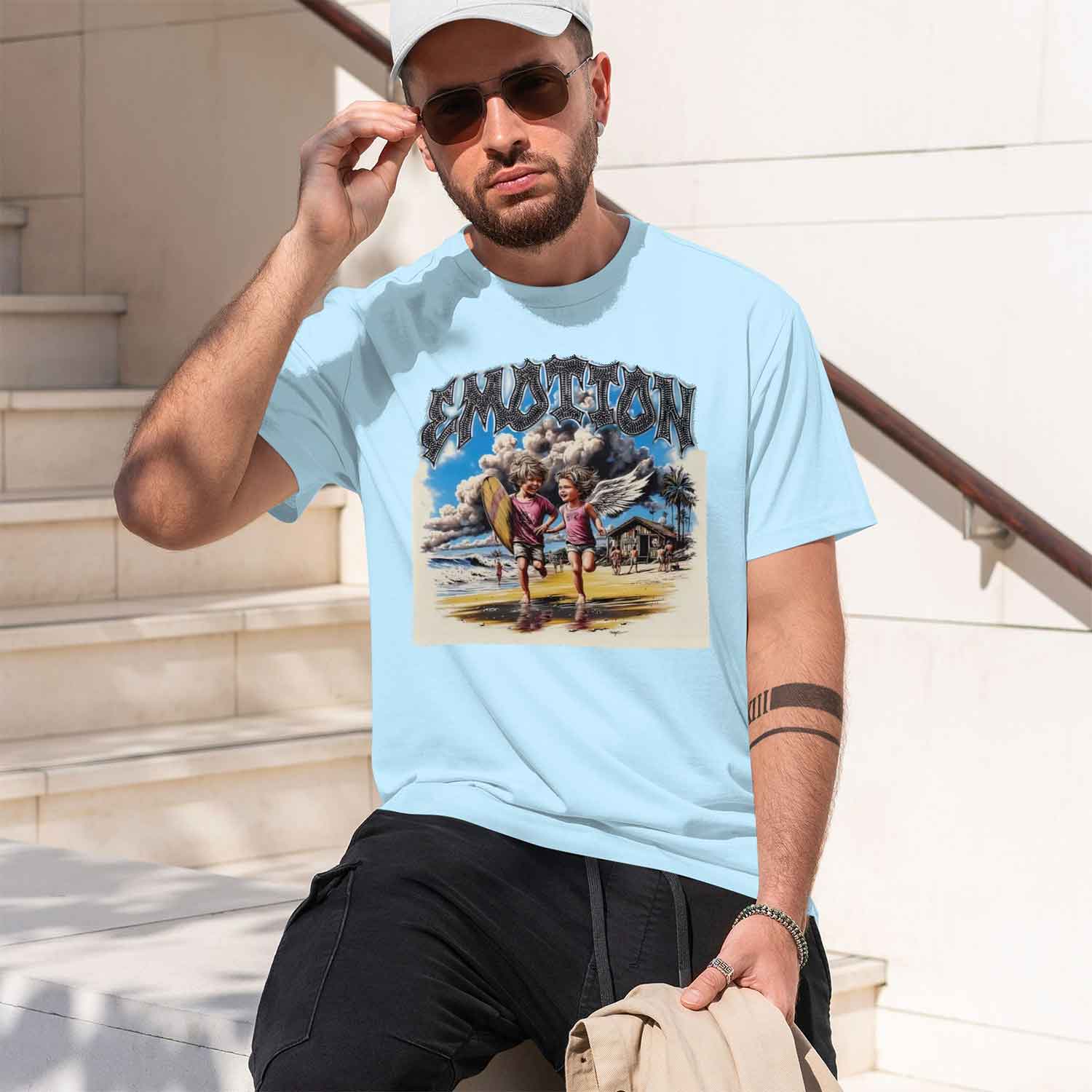 Summer New Men's T-shirt with  - Street Fashion China Models ulasan dan harga