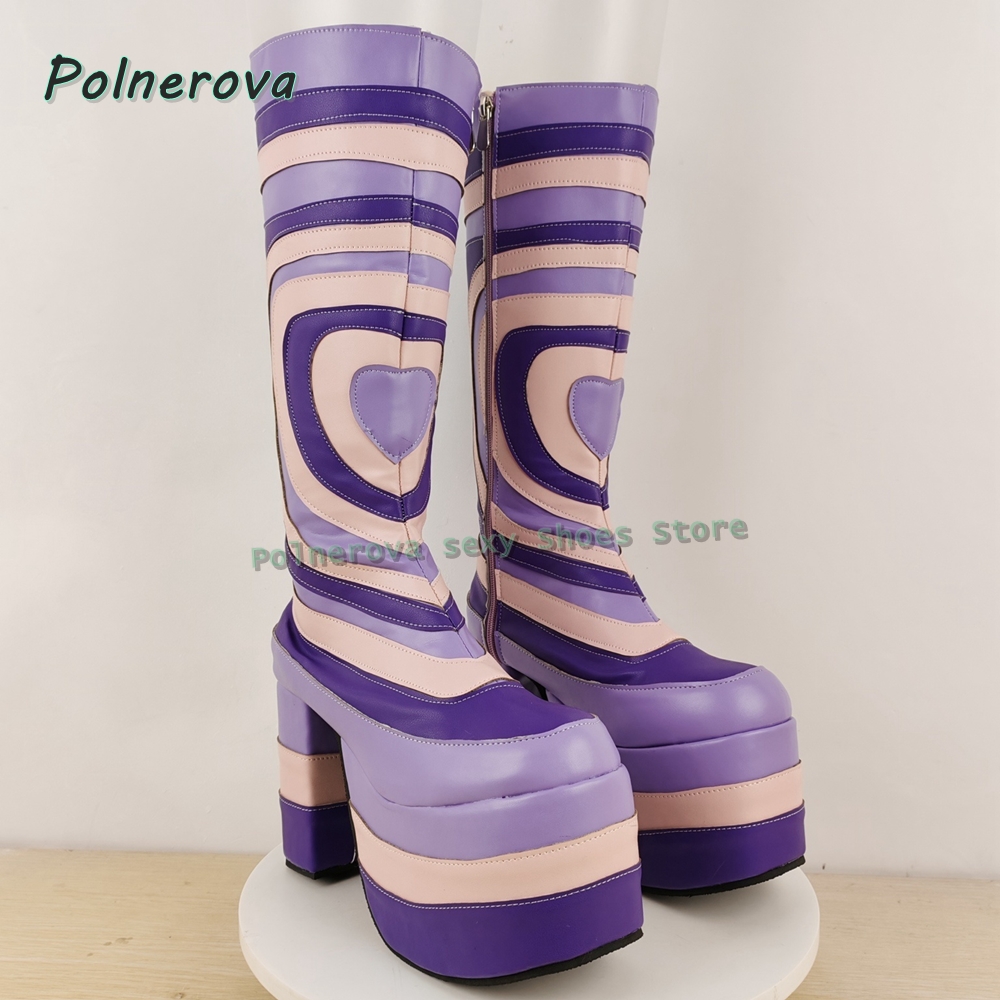 Heart Print Platform Fashion B - Street Fashion Trends ulasan dan harga