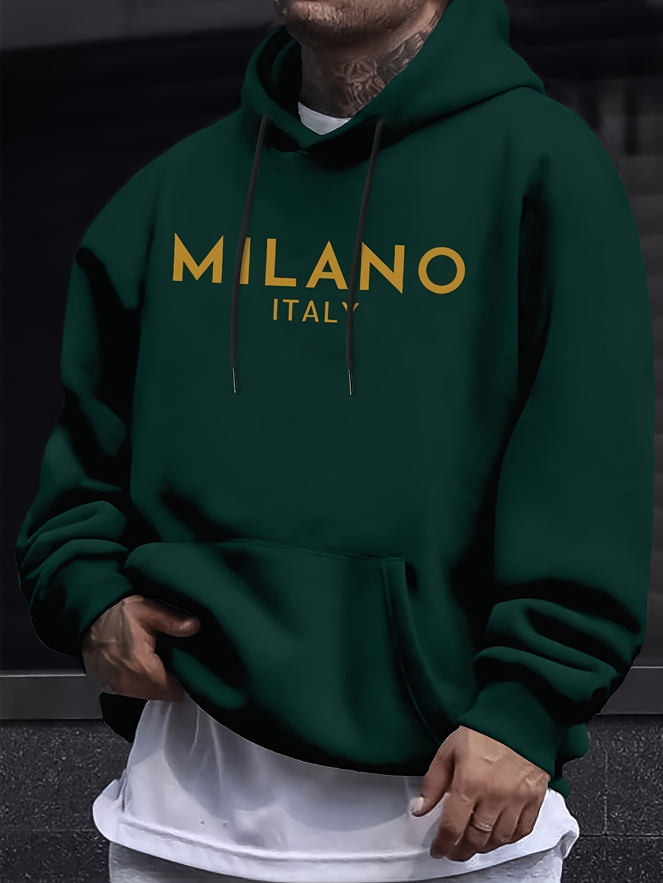 Milan Letter Men Women Hoodie  - Street Fashion Of Milan ulasan dan harga