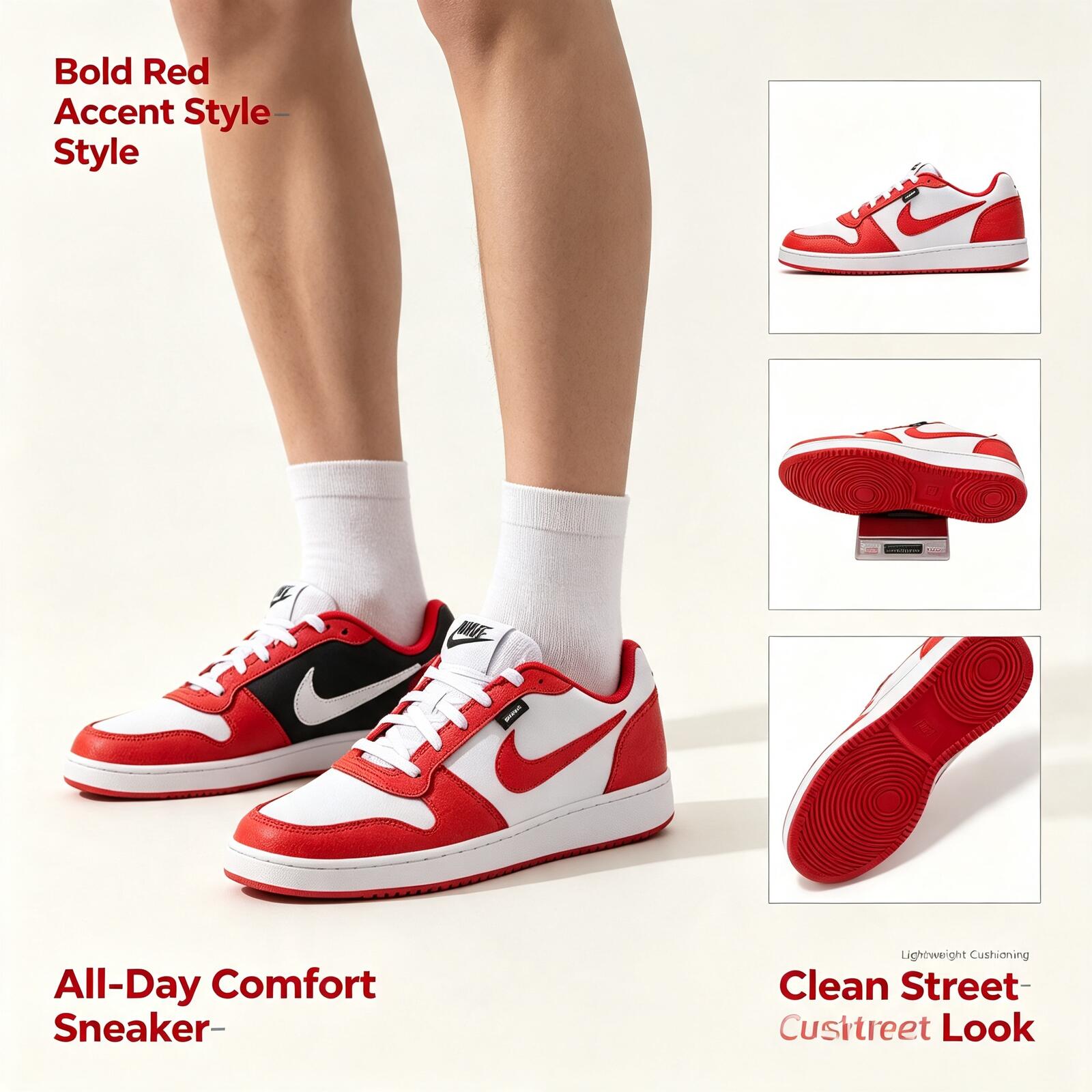 Nike Men's Ebernon Low Prem Lo - Street Fashion Nike ulasan dan harga
