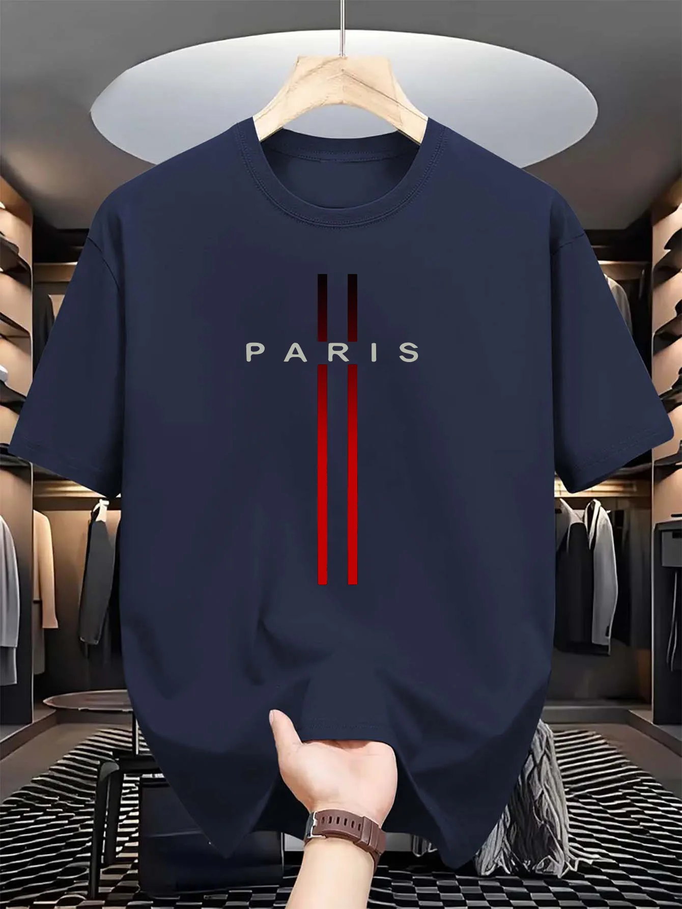 Men's 100% pure cotton summer  - Street Fashion Paris ulasan dan harga