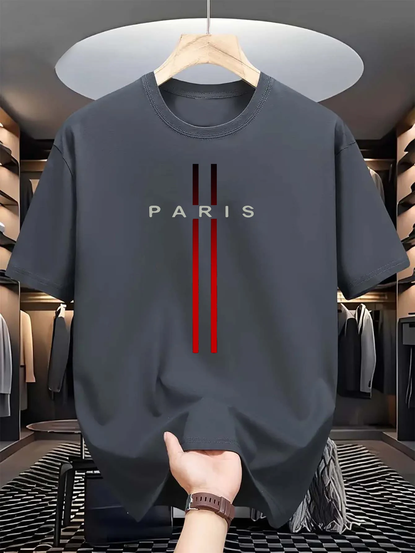 Men's 100% pure cotton summer  - Street Fashion Paris ulasan dan harga