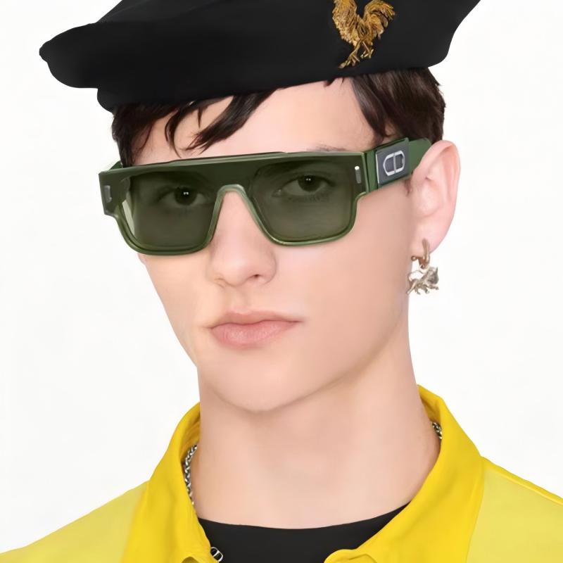 Trendy Green Square Frame Sung - Street Fashion China Models ulasan dan harga
