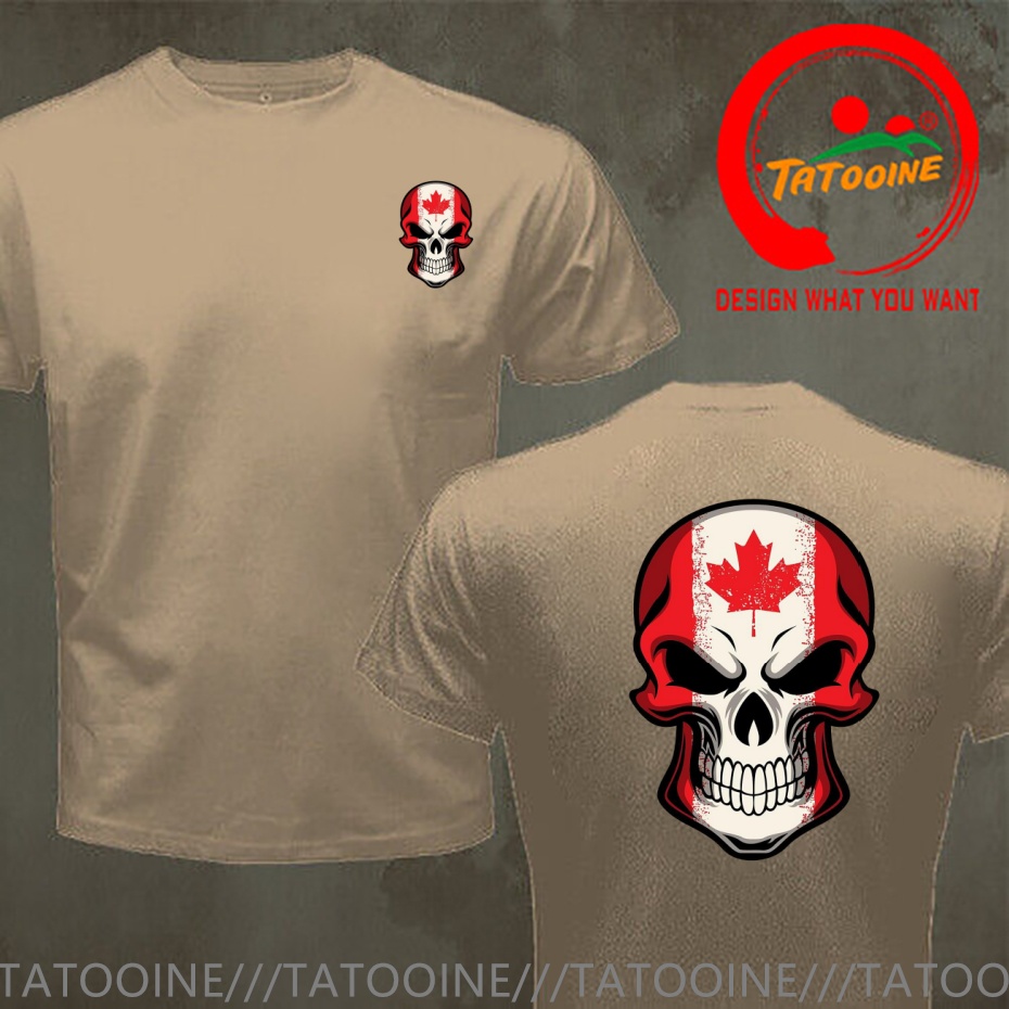 Funny Design Canada Flag Paint - Street Fashion Canada ulasan dan harga