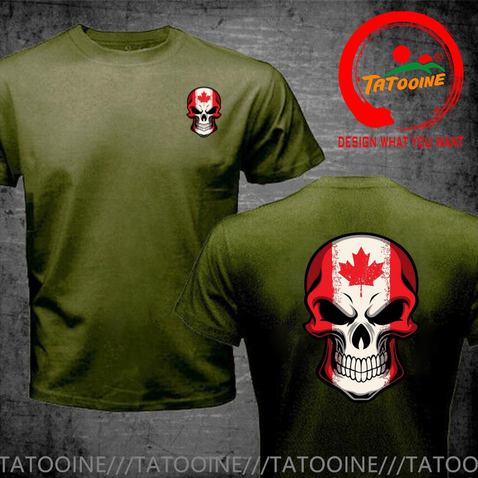 Funny Design Canada Flag Paint - Street Fashion Canada ulasan dan harga