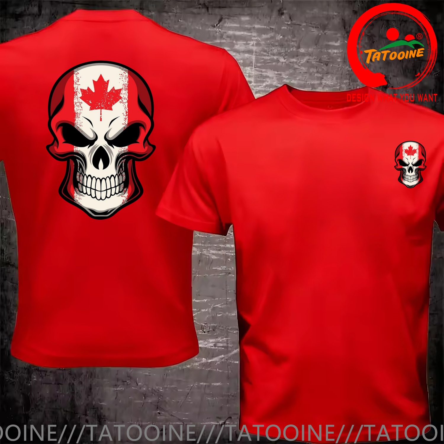 Funny Design Canada Flag Paint - Street Fashion Canada ulasan dan harga